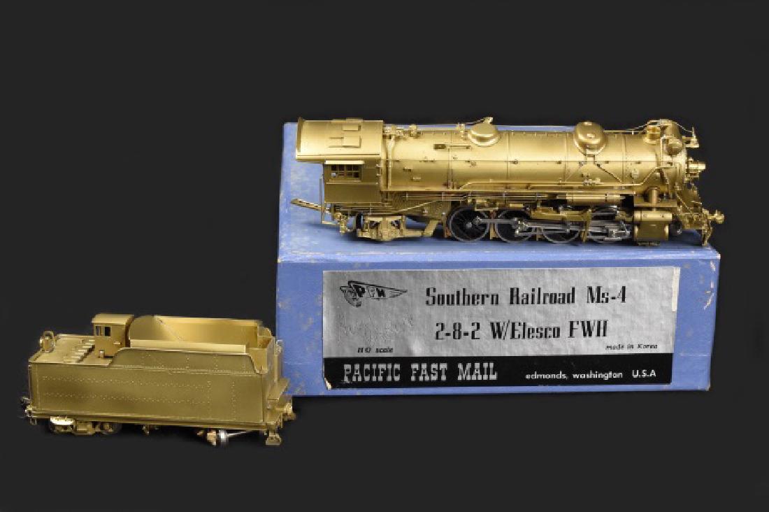 PFM HO Brass SRR MS-4 2-8--2 Locomotive & Tender (1 of 4)
