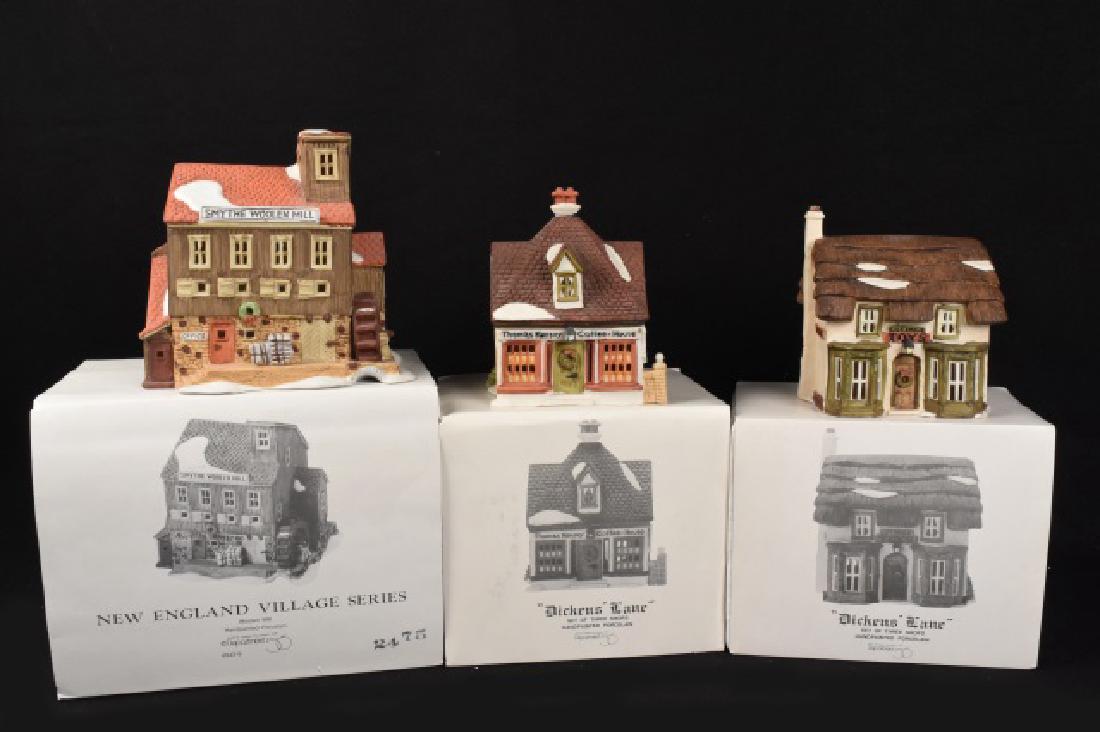 (3) Dept. 56 New England Village & Dickens' Lane (1 of 5)