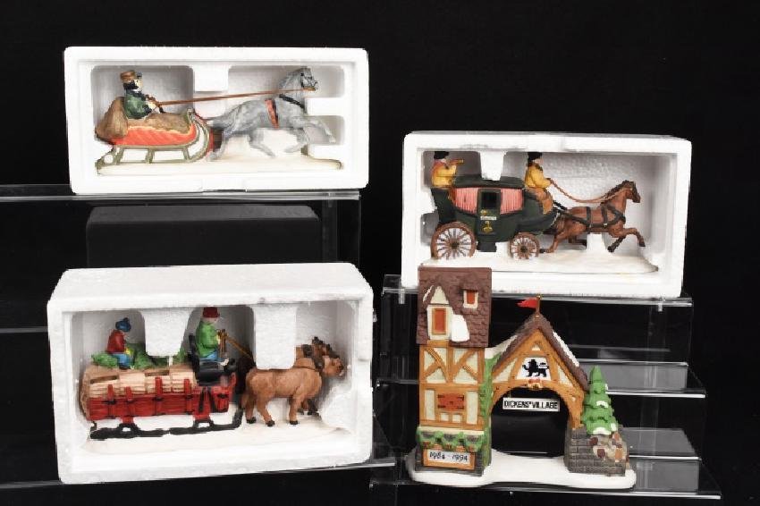 (4) Dept. 56 Dickens & Heritage Village Figurines (1 of 5)