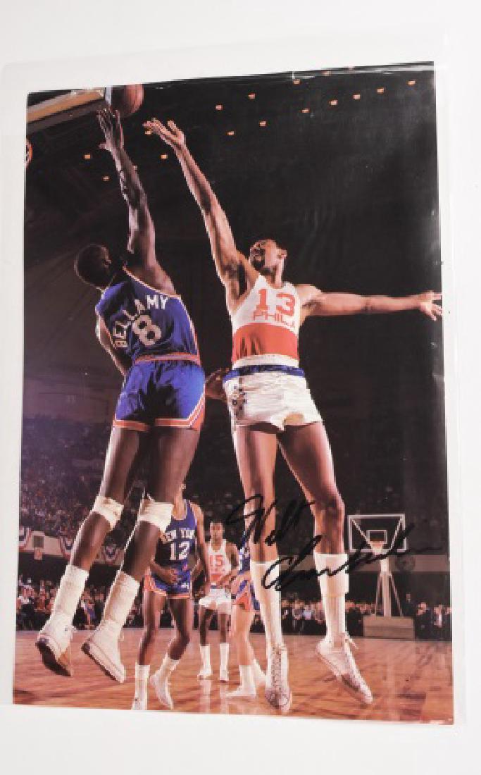 Wilt Chamberlain #13 NBA player, Auto. mag. page (1 of 2)