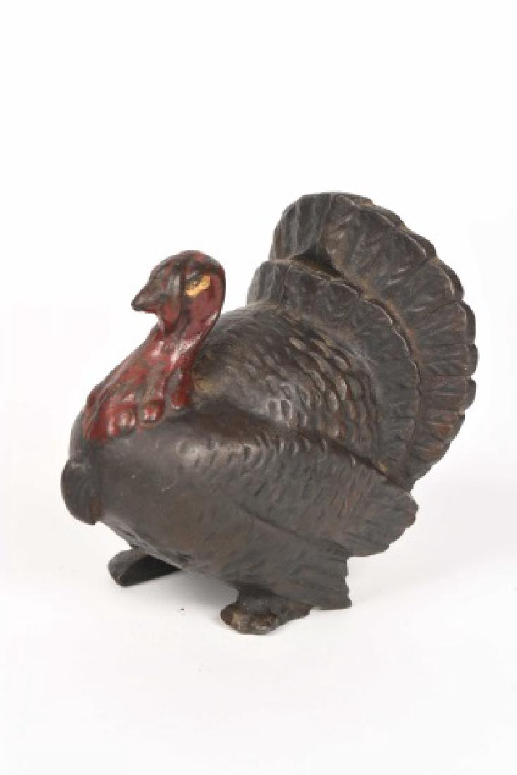 Small Turkey Cast Iron Still Bank (1 of 5)