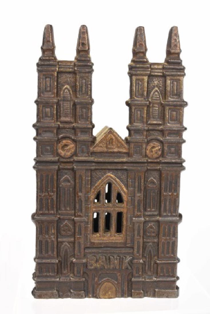 Westminister Abbey Building Cast Iron Bank (1 of 4)