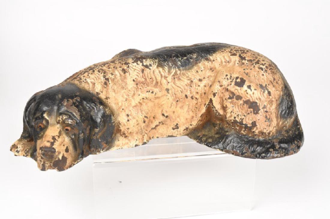 Hubley Cast Iron English Setter Dog Bank (1 of 5)