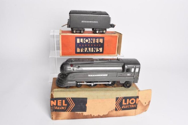 3065 Lionel O-Gauge Locomotive & Tender: Prewar, includes No. 238E tender and 265W Tender with Whistle, original Lionel boxes. Contact our recommended 3rd party "for profit" shipper Pak Mail at (260) 637-4809 or contact@pakmailshipsfortwayne