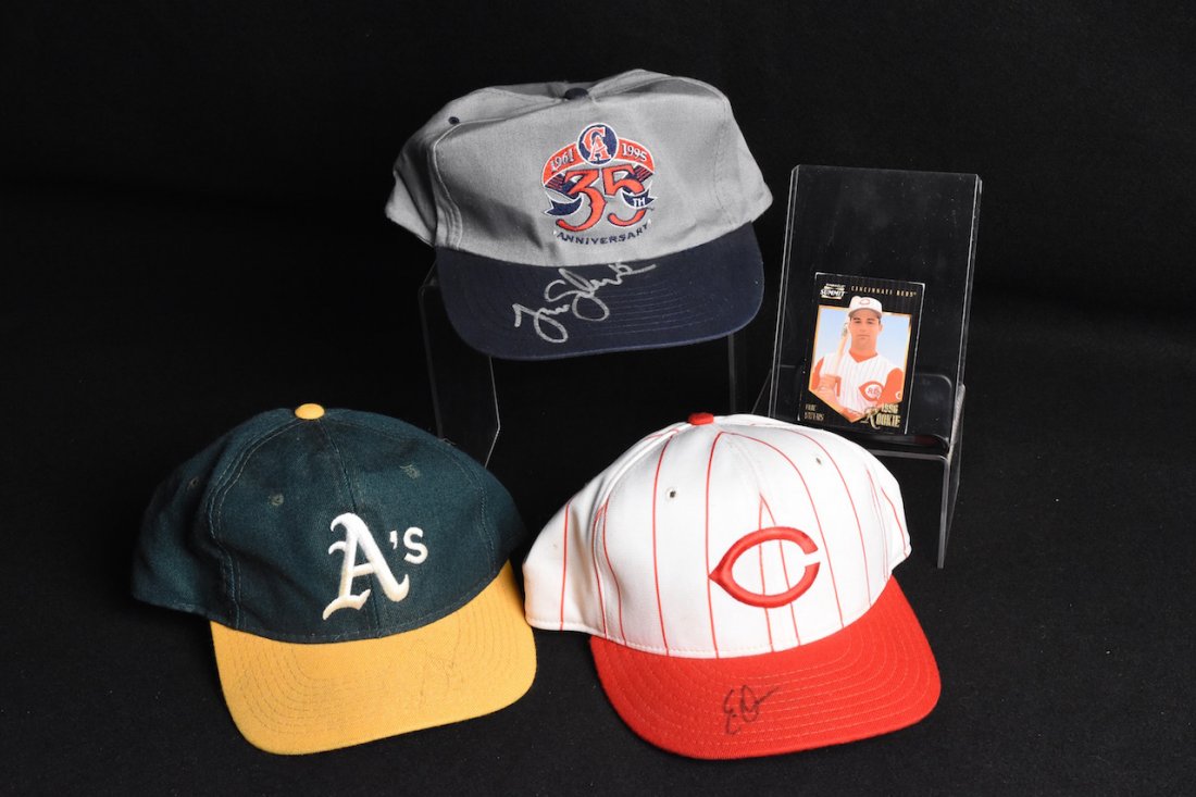 (3) MLB Players Autographed Baseball Caps (1 of 10)