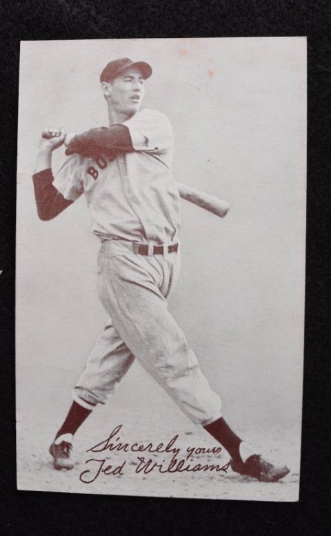 1939-46 Ted Williams Salutation Exhibit Card #82 (1 of 2)