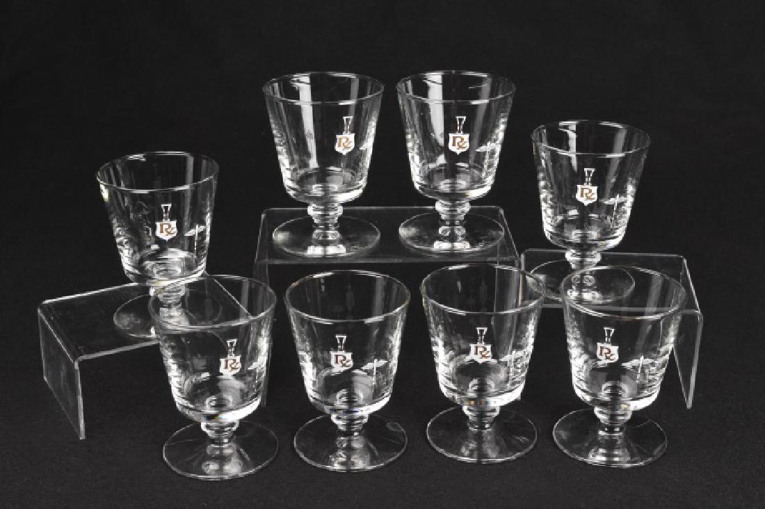 Collection of (8) Rx Pharmacy Barware: Collection of (8) Pharmacy Rx Barware. Each glass stands at 4 1/2" tall and 3" wide and is in excellent condition. Contact our recommended 3rd party "for profit" shipper Pak Mail at (260) 637-4809 or 