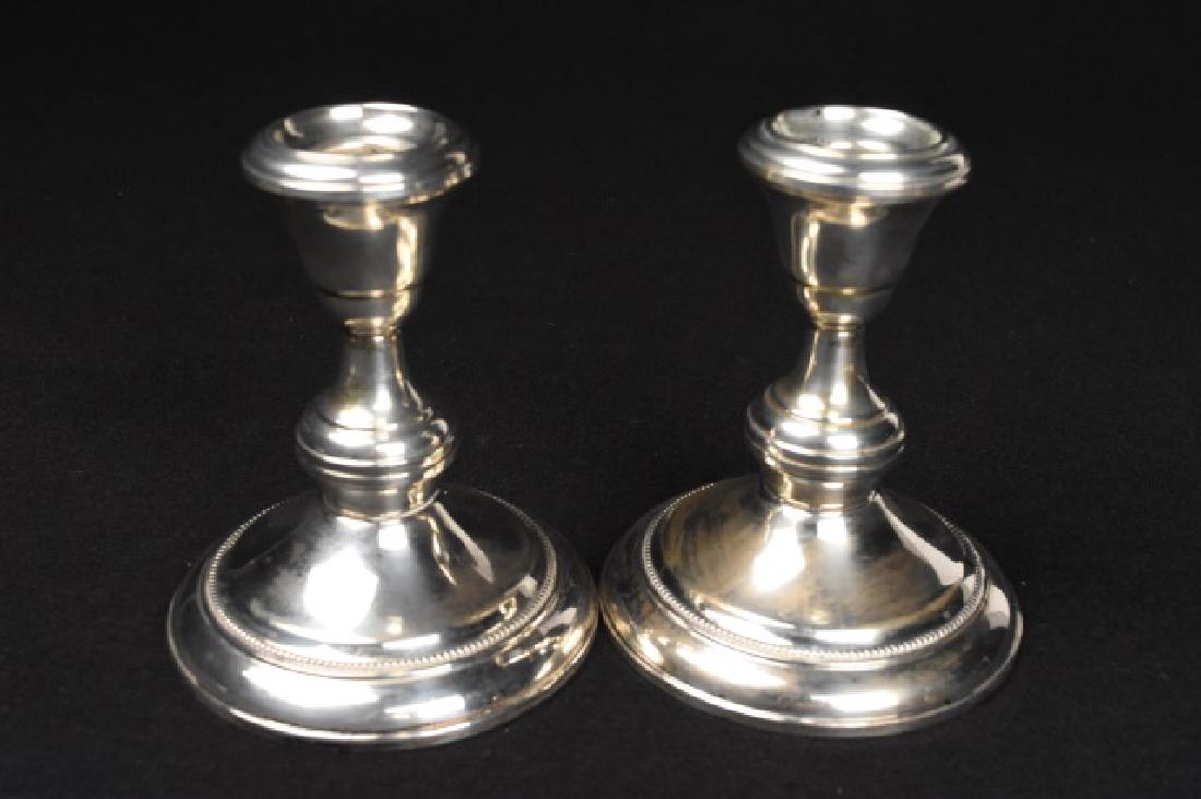 Wallace Sterling Silver Weighted Candlesticks (1 of 3)