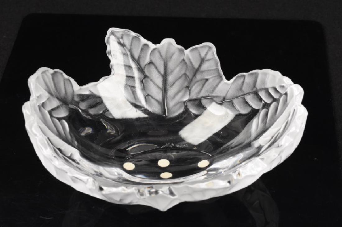Lalique Crystal Leaf Table Bowl (1 of 4)