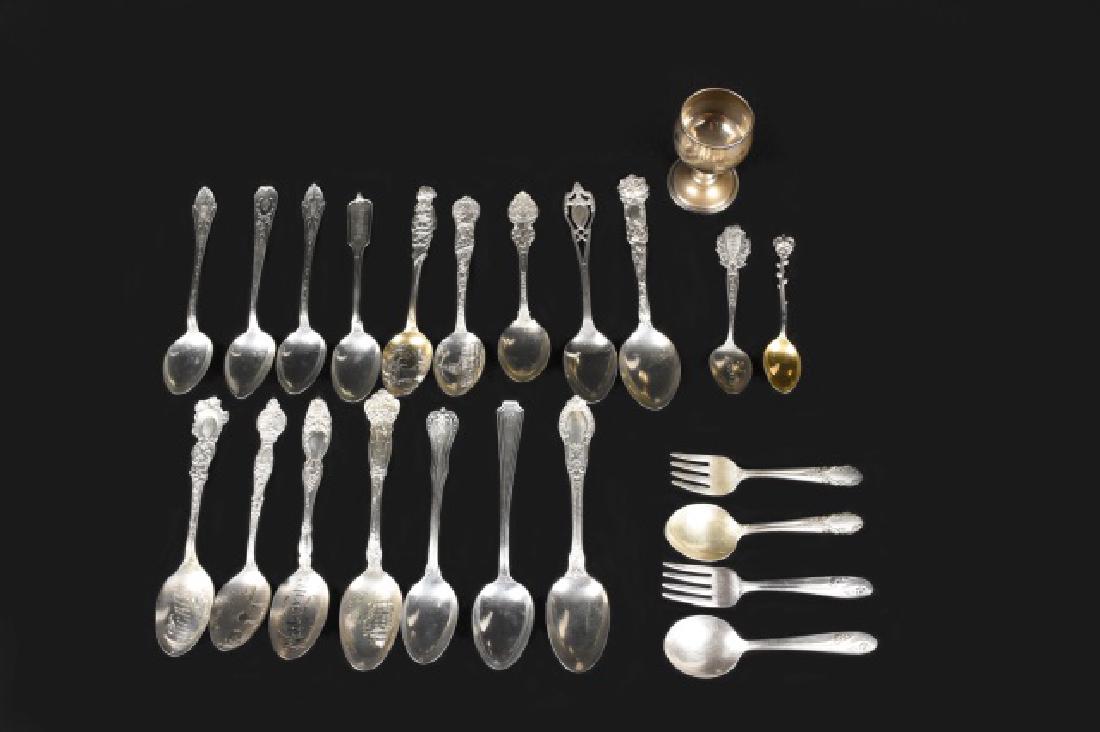 Sterling souvenir spoon collection & other (1 of 10)