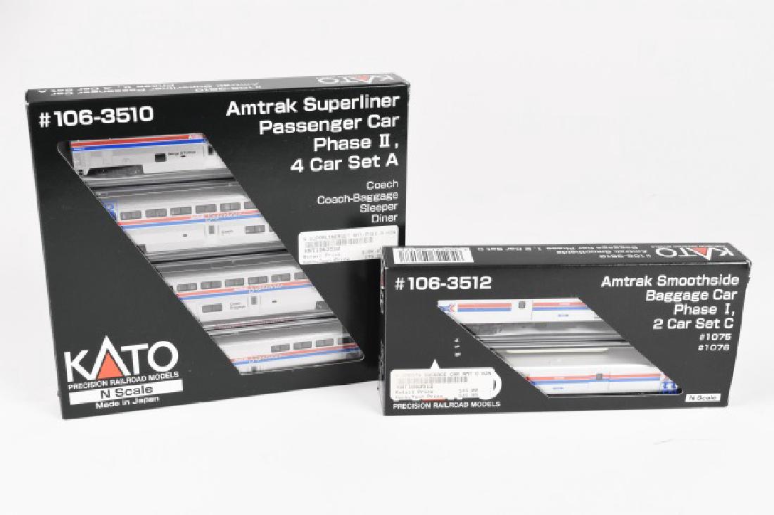 (2) Kato Precision Railroad model N scale Amtrak (1 of 6)