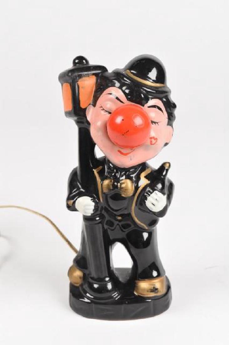 Vint. Hobo Clown light-up nose night light, WORKS! (1 of 4)