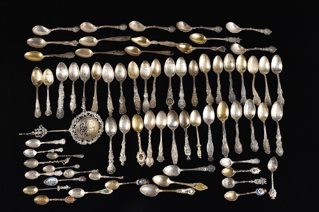 Collection of Sterling Souvenir Spoons (1 of 10)