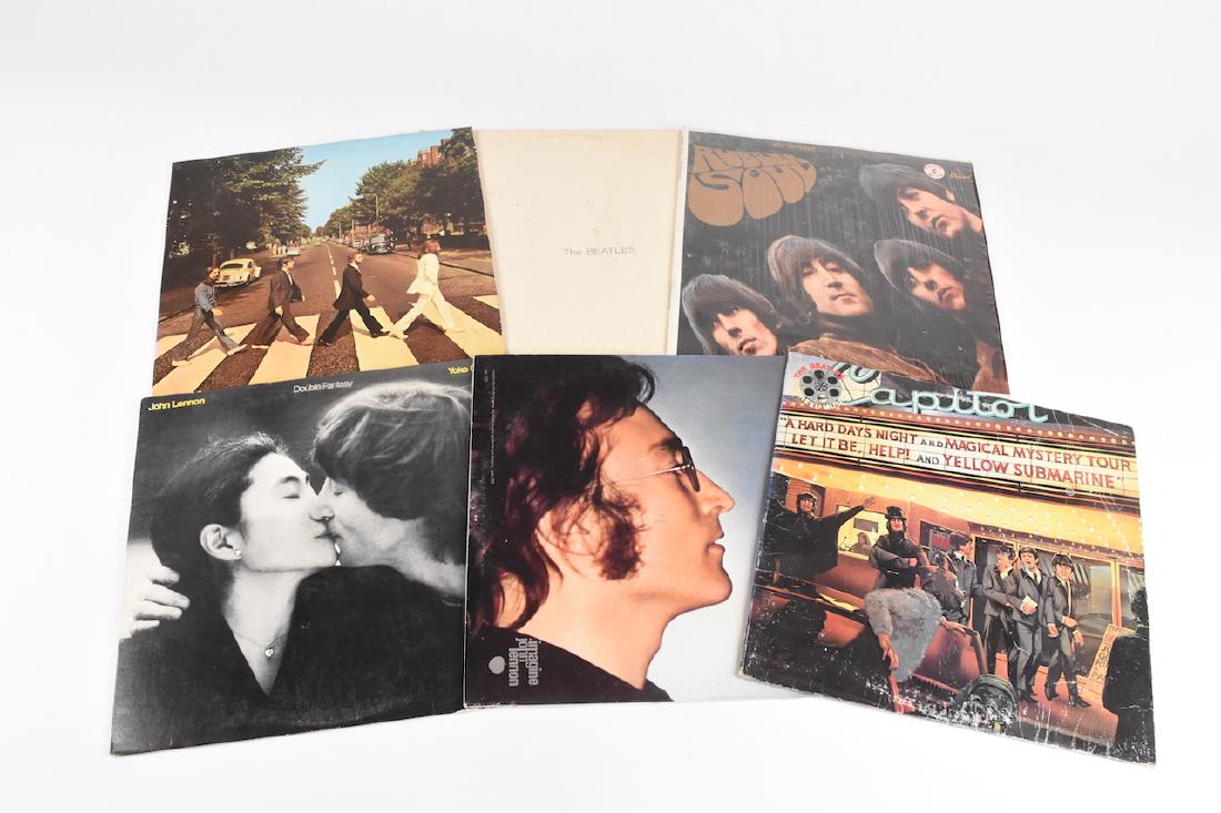 Collection of Beatles & John Lennon Vinyl Records (1 of 10)