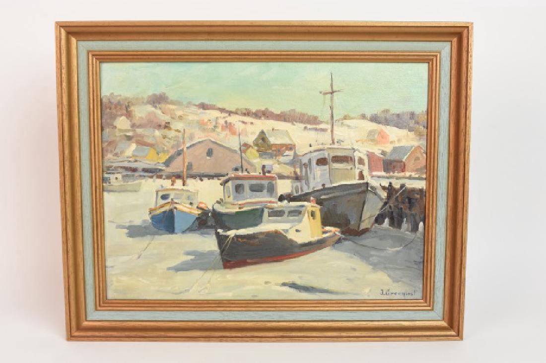 SLR Jacob Greenleaf "Frozen Harbor" 1887-1968 (1 of 7)