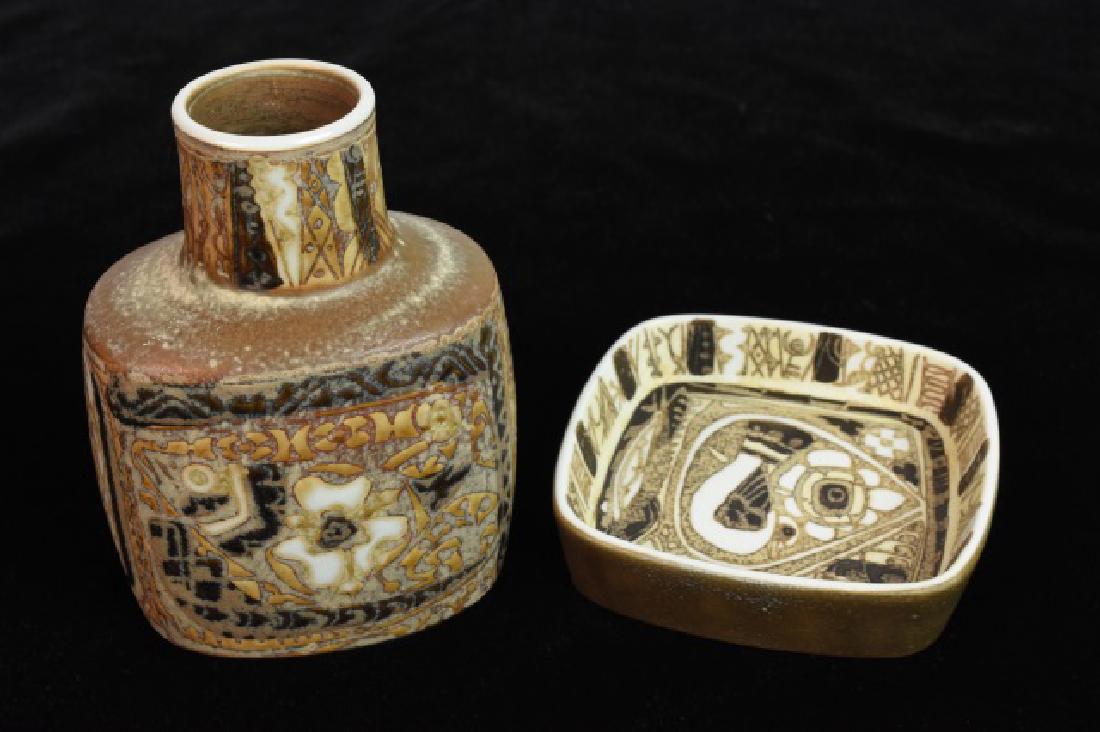 Royal Copenhagen Fajance Vase & Dish (1 of 11)
