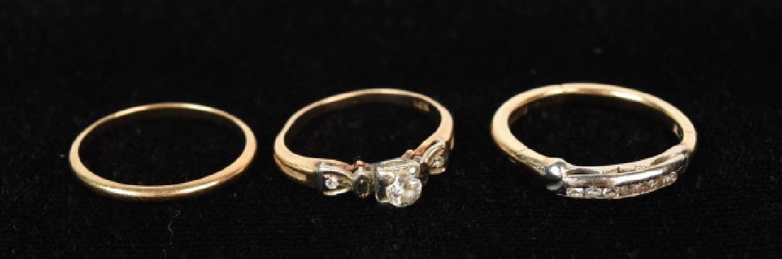 14K Gold Diamond Ring & Bands (1 of 7)
