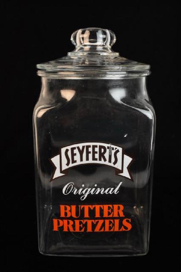 Adv. Seyfert's Original Butter Pretzels Jar