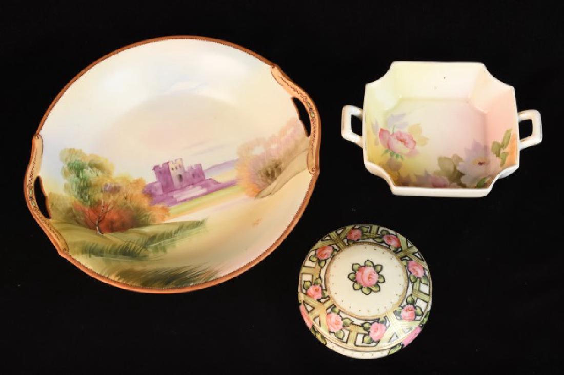 (3) Hand Painted Nippon Dishes (1 of 9)