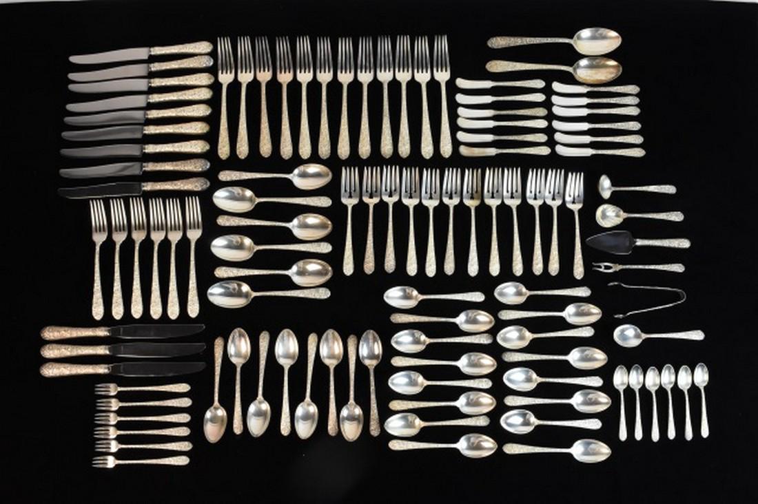 Alvin Sterling Flatware Set -106 OZT! (1 of 8)