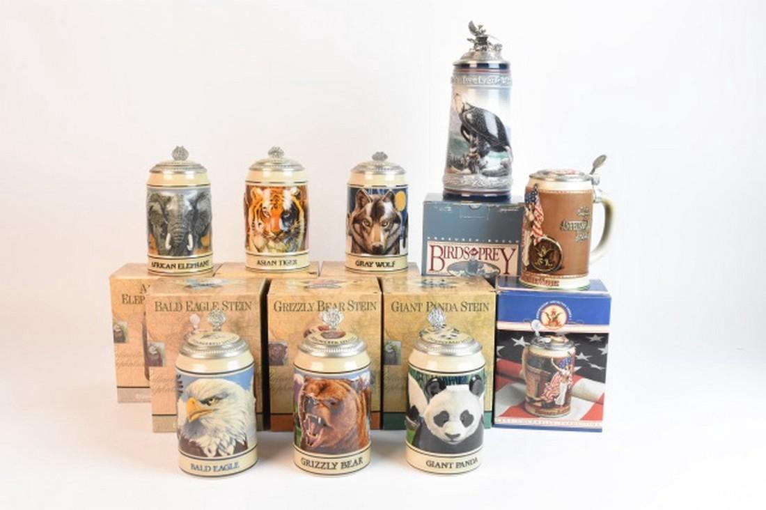 (8) Collector Budweiser Beer Steins (1 of 10)