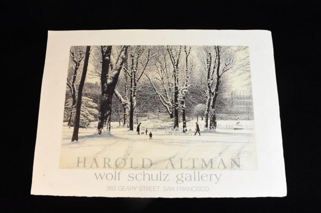Harold Altman Print - Winter Park Scene (1 of 3)