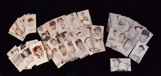 (54) 3 1/2" x 5 1/2" Baseball Cards & Baseball (1 of 8)