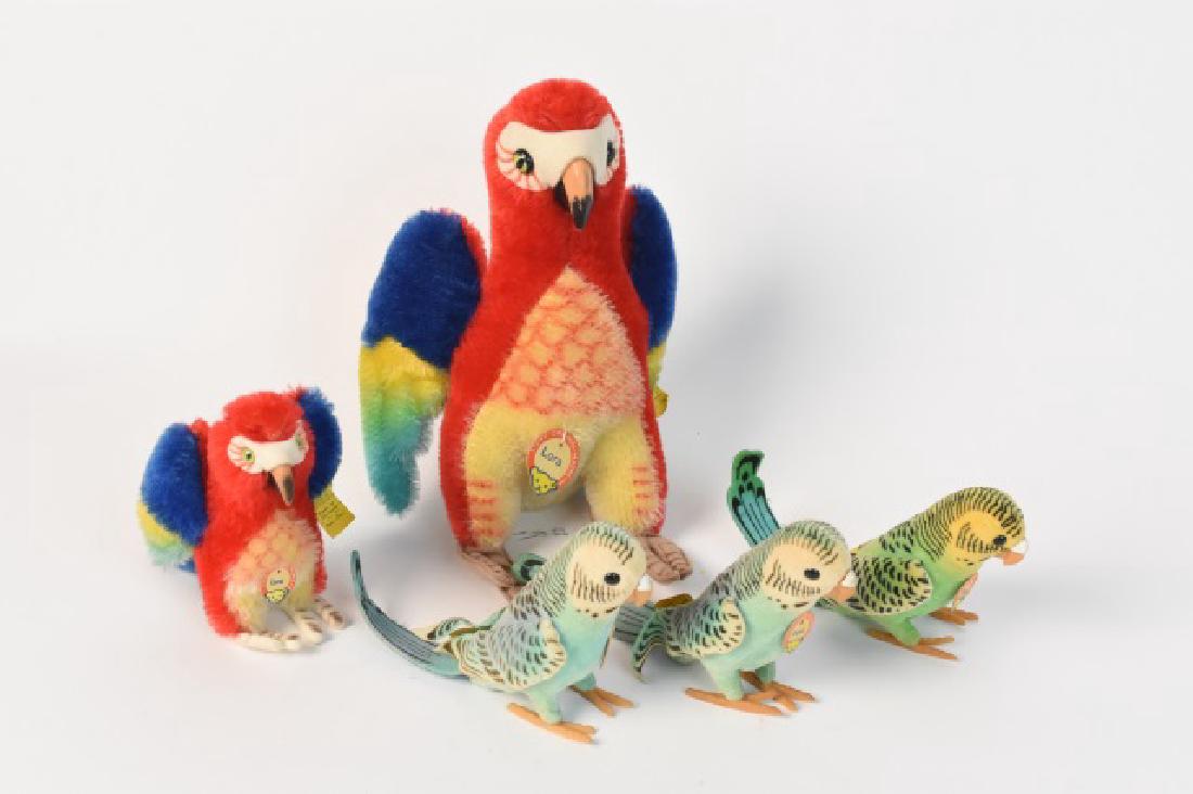 Original Steiff Papageis and Parakeet Birds (1 of 4)