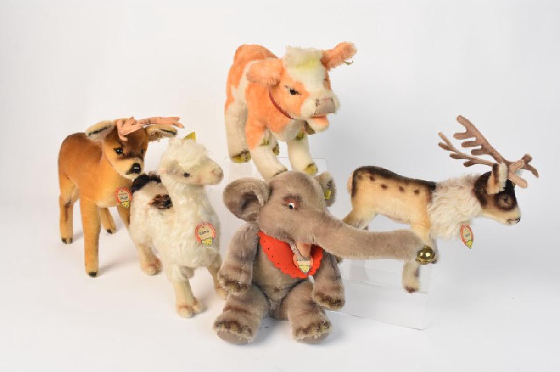 (5) Original Vintage Steiff Animals (1 of 5)