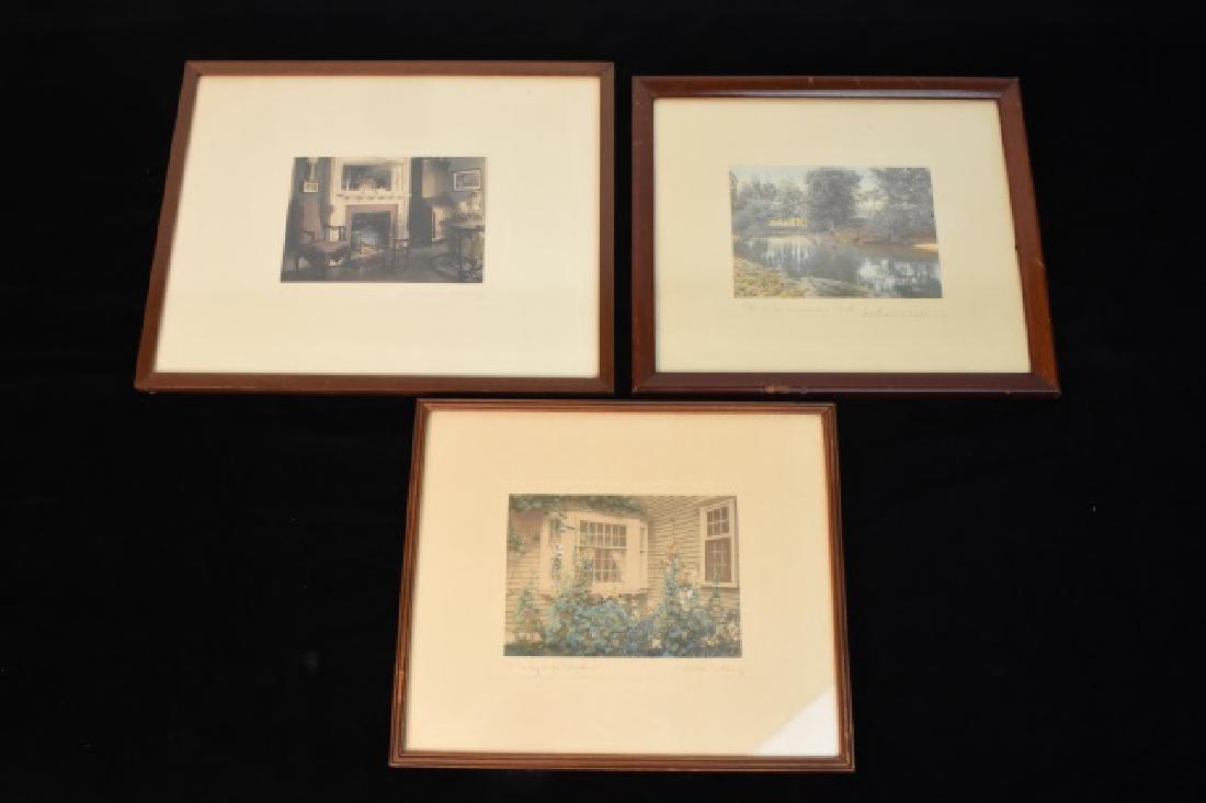 (3) Signed Wallace Nutting Prints