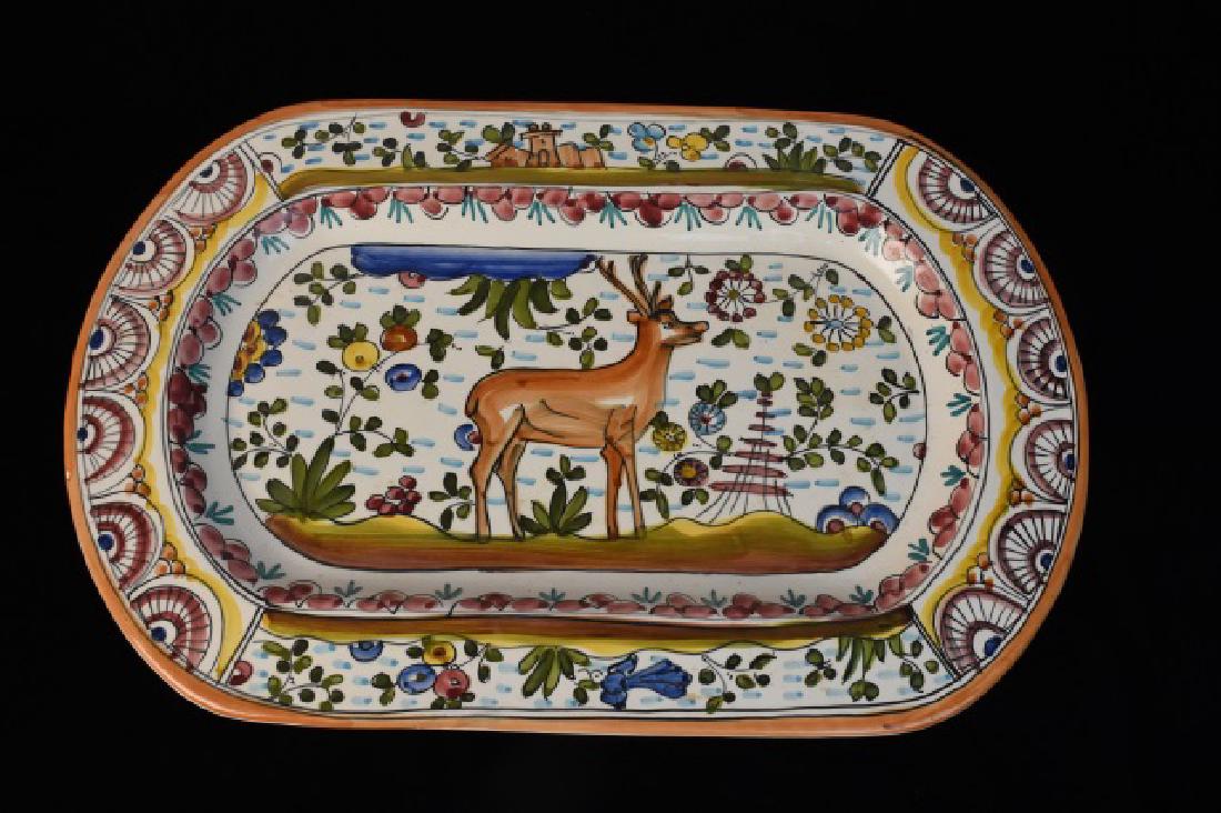 Hand painted Ceramic Platter; Portugal (1 of 3)