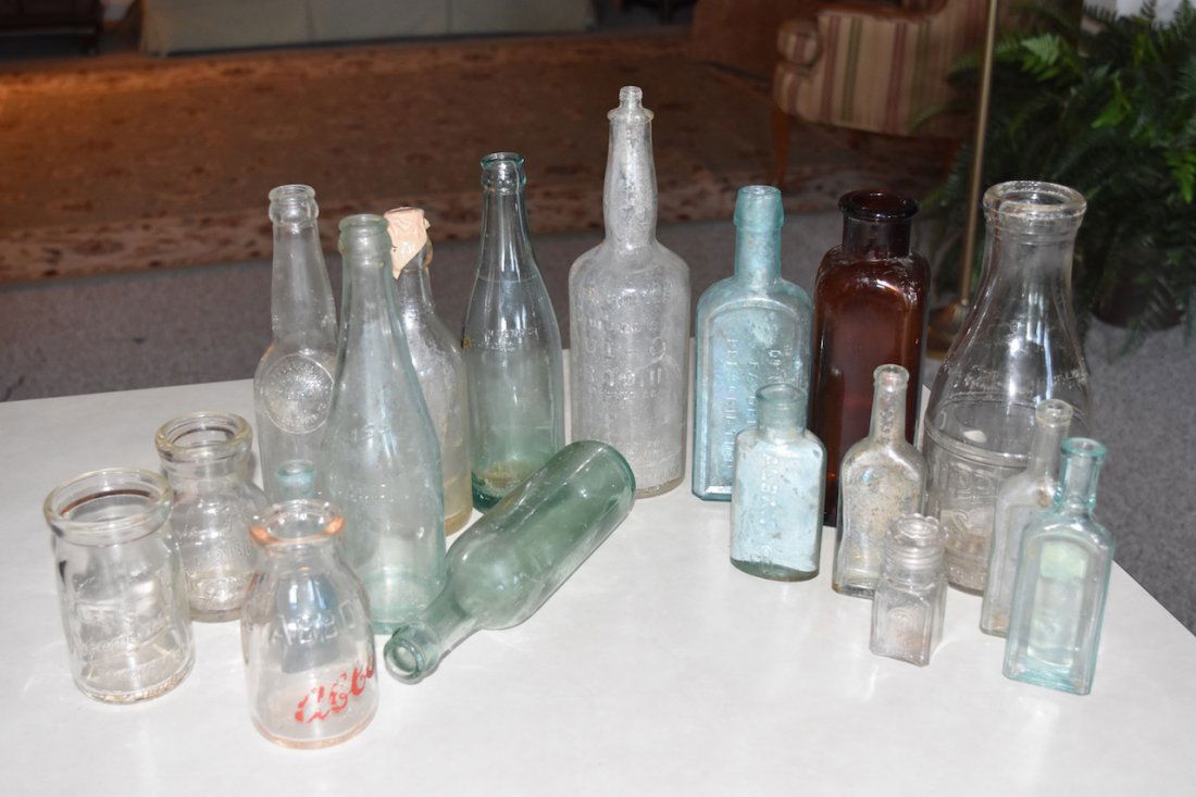 Assorted Advertising Glass Bottles (1 of 10)