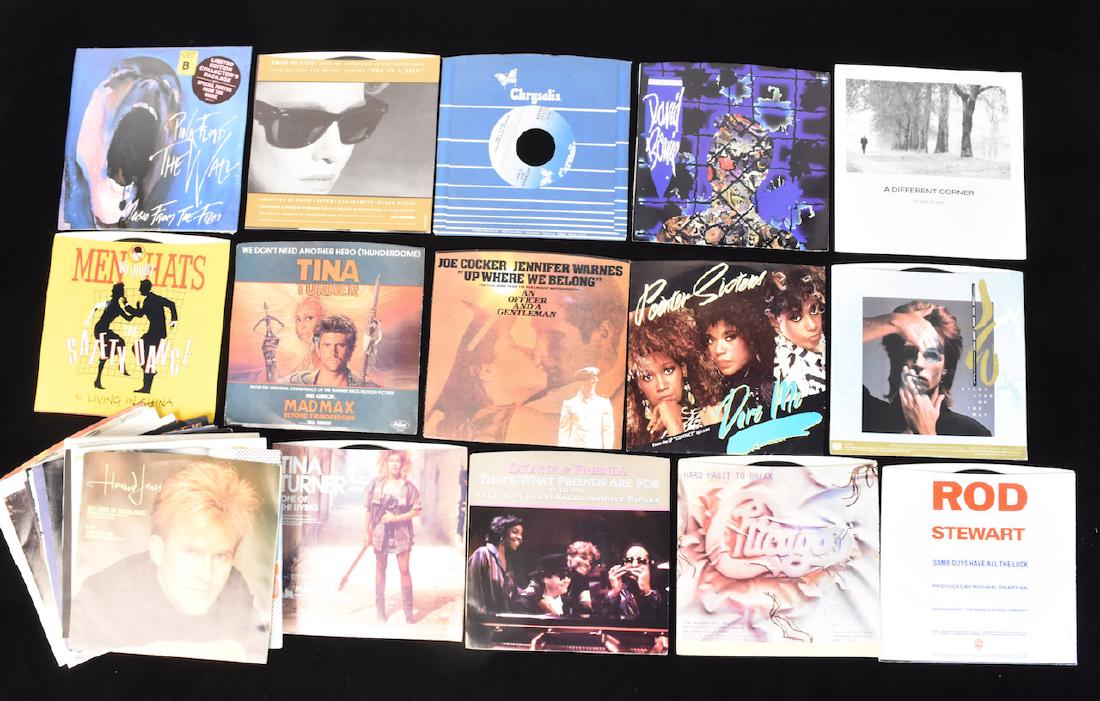 (38) Assorted 80's 45 Records With Sleeves (1 of 5)