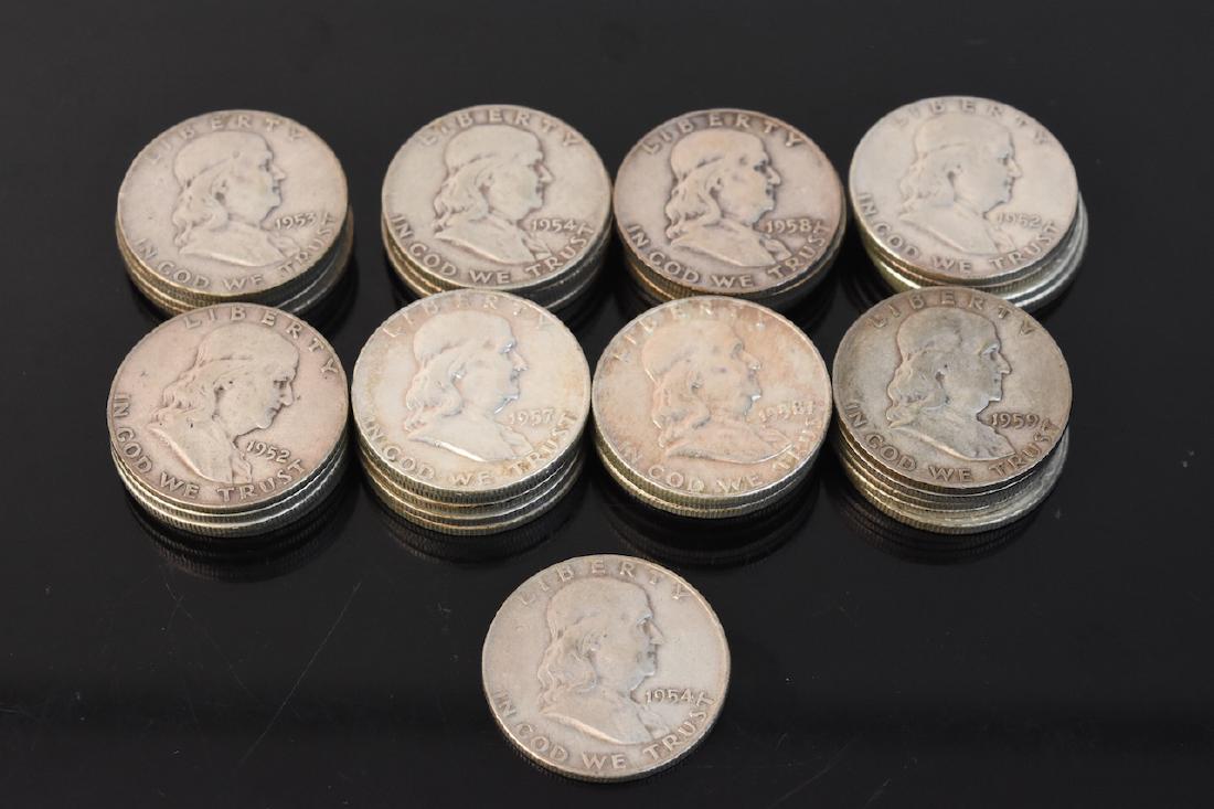 (41) Franklin Halves (1 of 4)