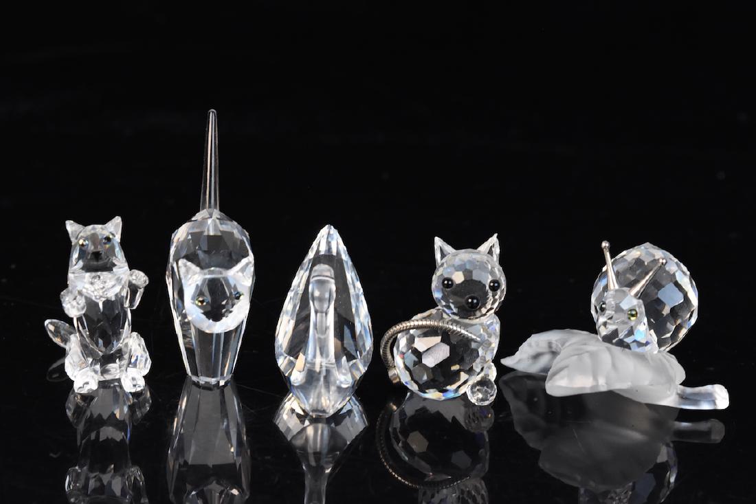 (5) Swarovski Crystal Figurines (1 of 10)