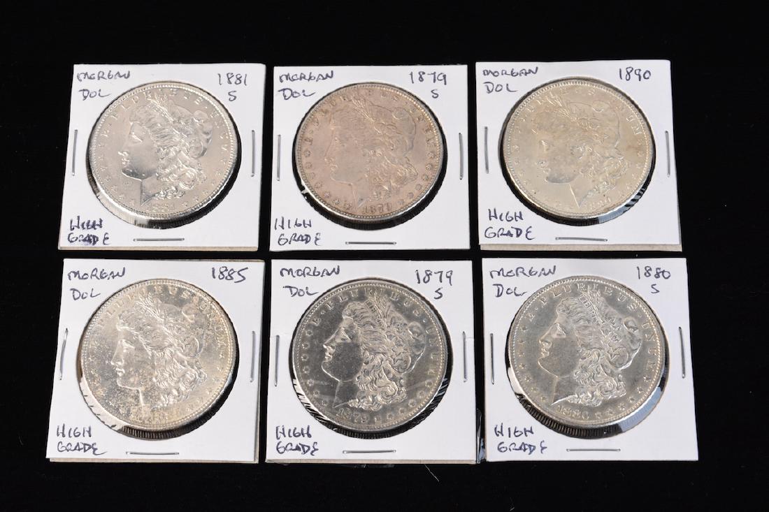 (6) Morgan Silver Dollars (1 of 8)