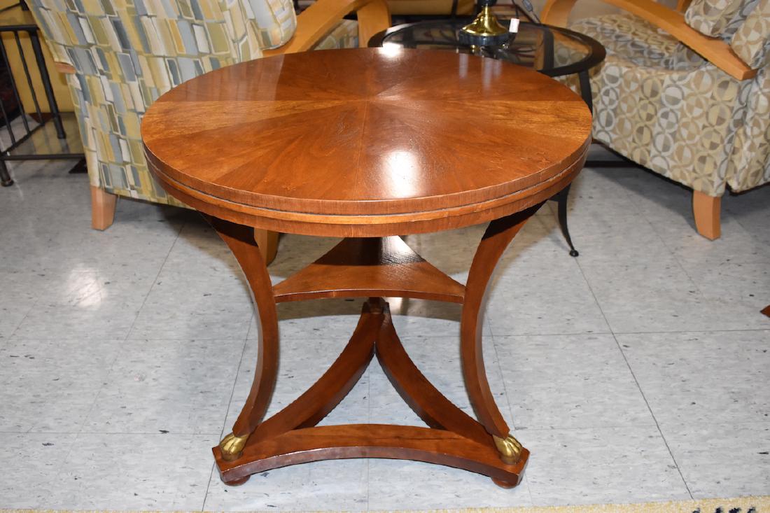 Baker Furniture Solid Wood Round Side Table (1 of 4)