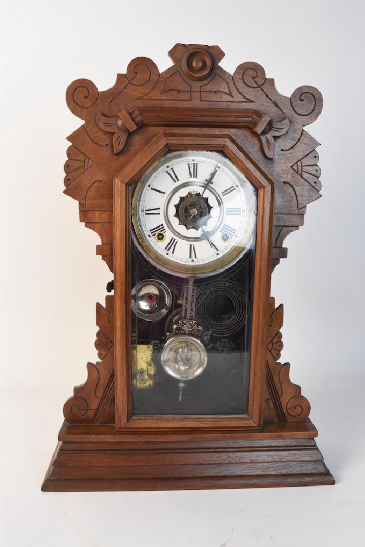 Waterbury Clock Co. Gingerbread Mantle Clock