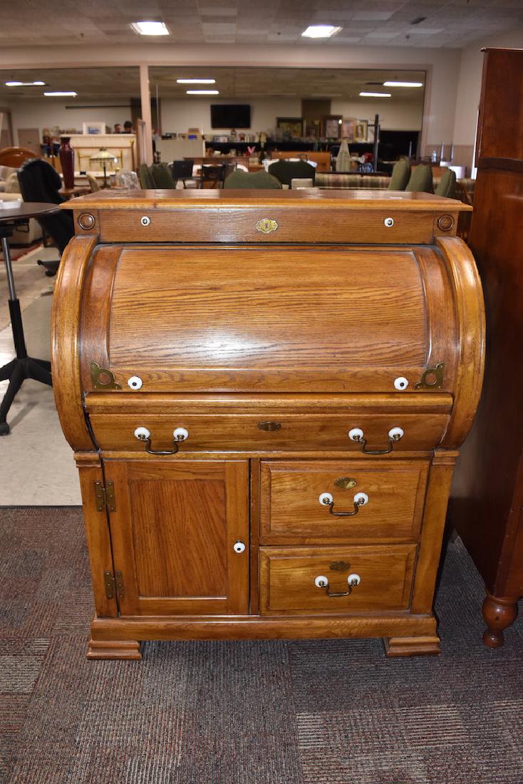 Antique Oak Riverside Roll Top Secretary Desk Nov 04 2017 Scheerer Mcculloch Auctioneers Inc In In Riverside Roll Top Desk Prices