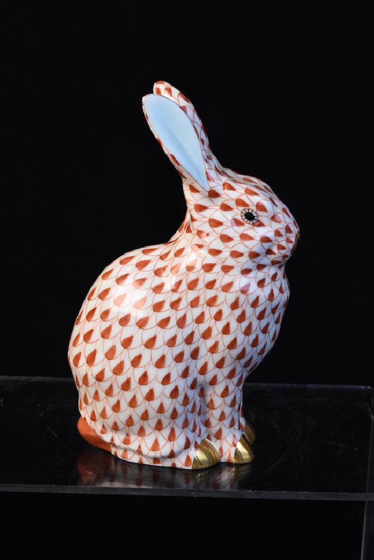Herend Porcelain Rabbit Figurine