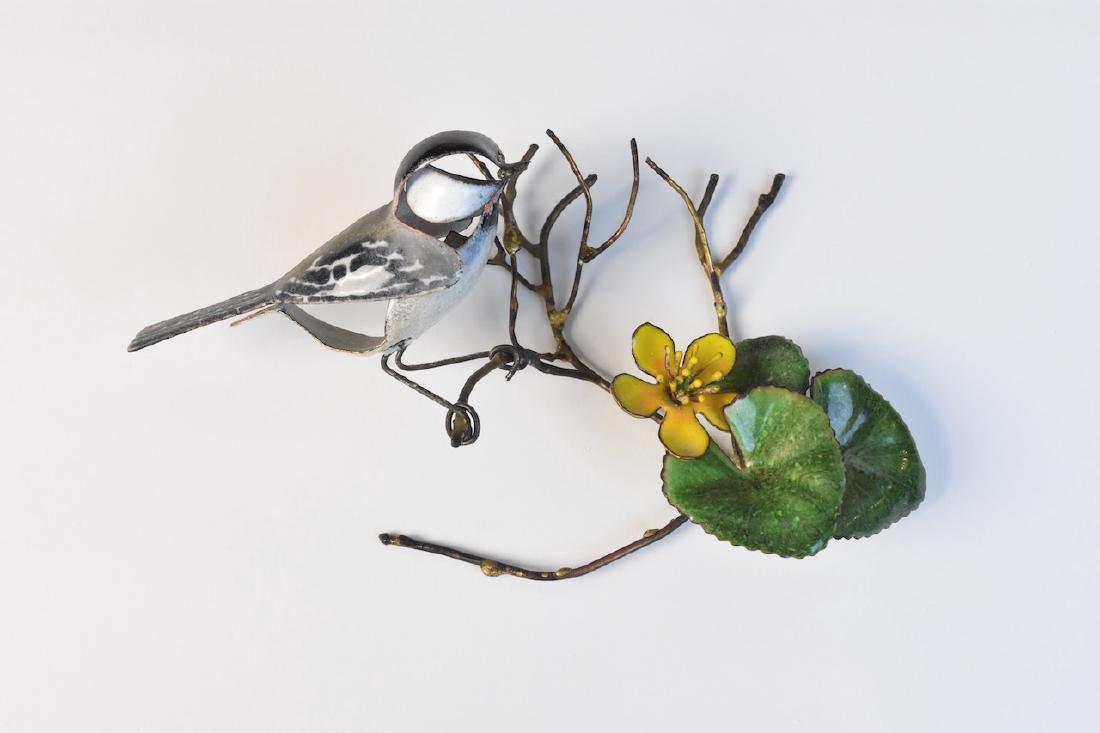 Brumm Enamel on Copper Bird Decoration (1 of 5)