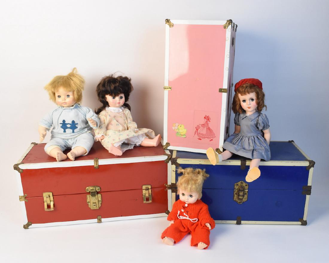 Vintage Effanbee & Mary Jane Dolls & Trunks (1 of 10)