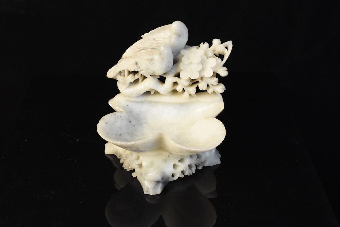 Chinese Hard Stone Carved Trinket Dish (1 of 4)