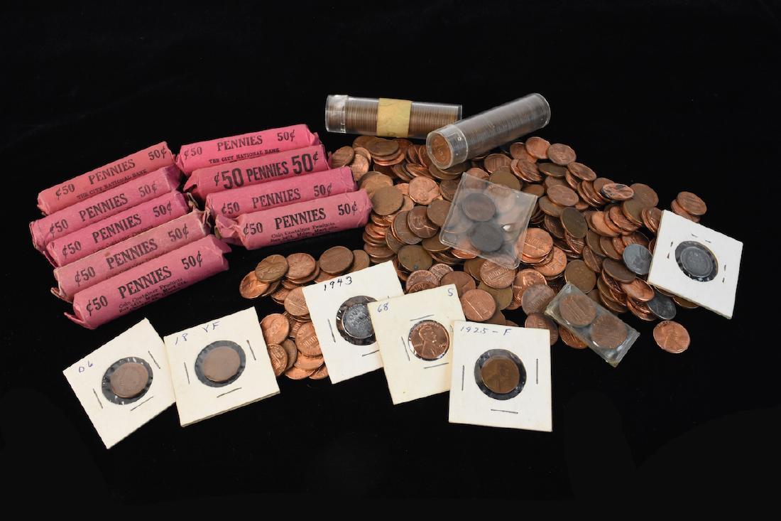 (1000+/-) Old Pennies: $10 Face Old Pennies. Contact our recommended 3rd party "for profit" shipper Pak Mail at (260) 637-4809 or contact@pakmailshipsfortwayne.com for shipping quote PRIOR to bidding. Scheerer WILL NOT ship