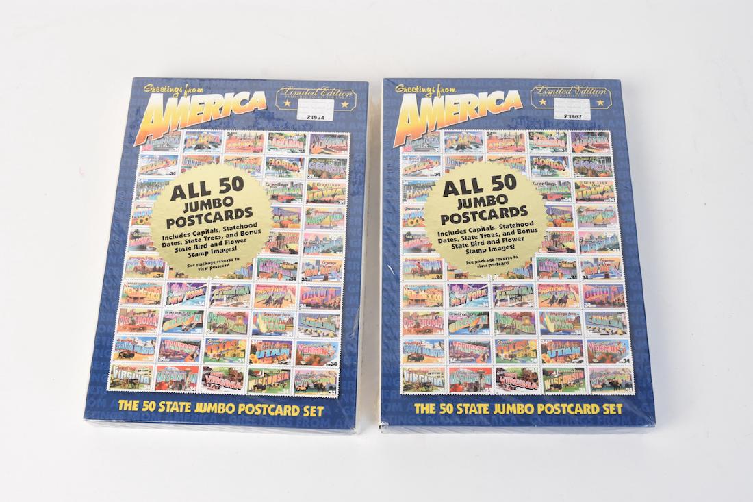 LE The 50 States Jumbo Postcard, Unopened (1 of 2)