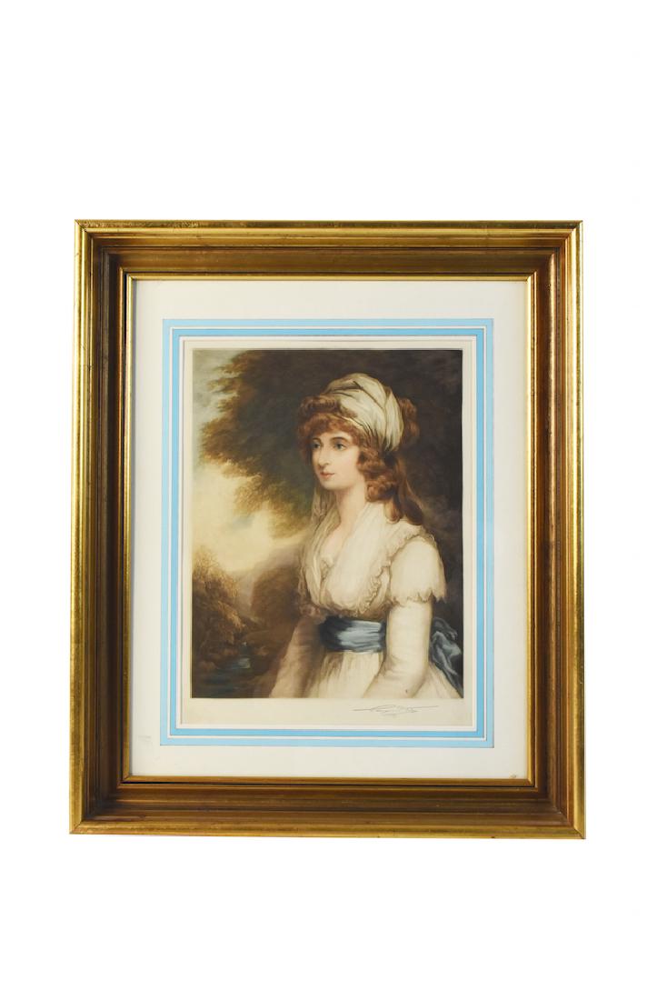 Antique Mezzotint Portrait SLR by Eugene Tily (1 of 3)