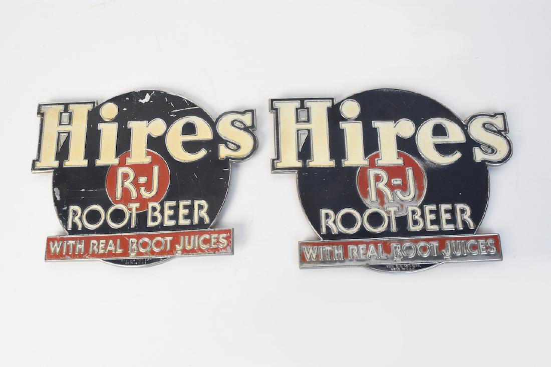 (2) Hires Root Beer Tin Advertisements (1 of 5)