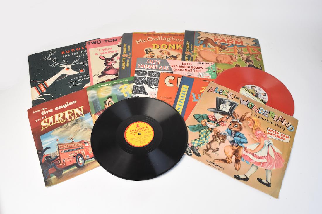 (10) Vintage Unbreakable Children's Records (1 of 7)