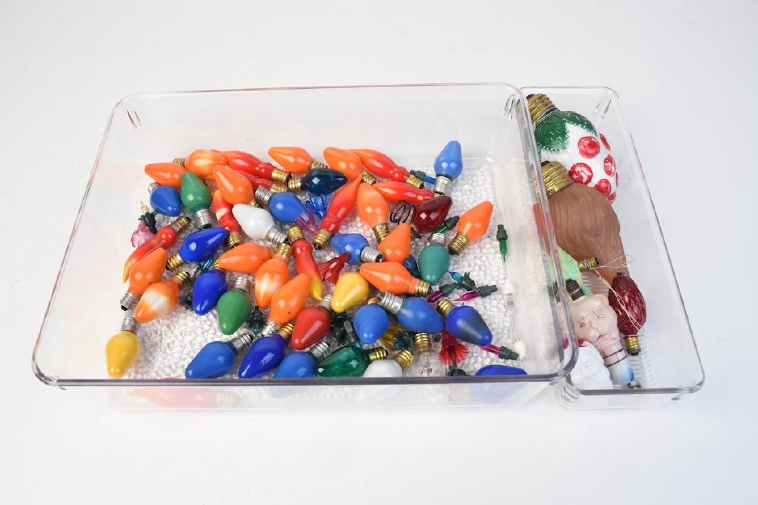 Vintage Christmas Bulbs; Figural, Milk Glass + (1 of 7)