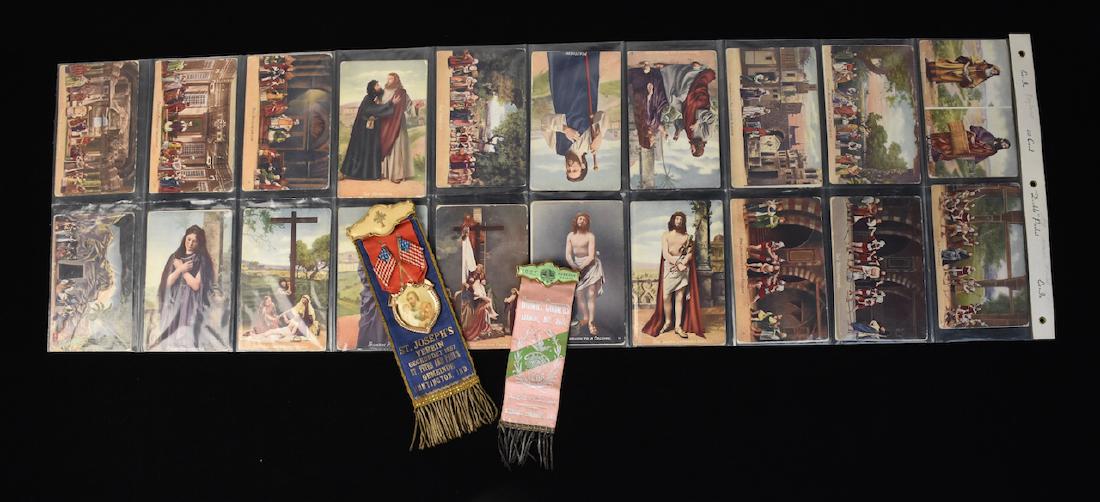 Antique Religious Post Cards & Badges/Ribbons (1 of 9)